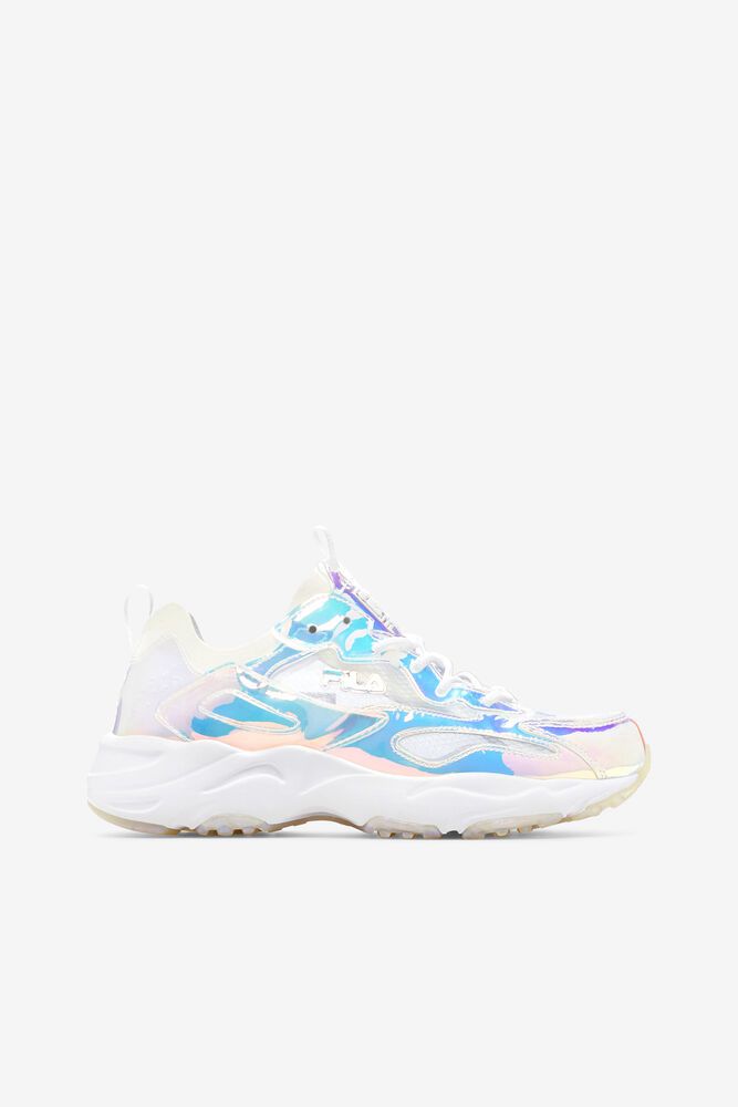 Fila Sneakers Ray Tracer Iridescent Womens White - India AQY-298645